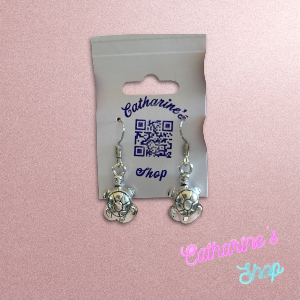 Turtle Charm Earrings